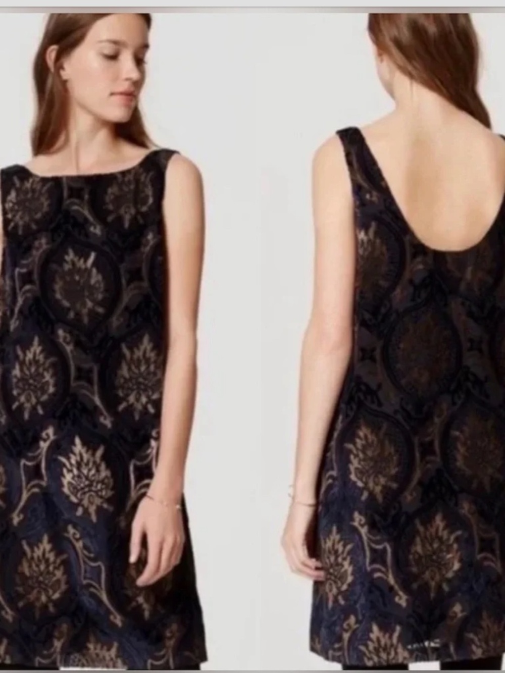 NWT $89  LOFT Ann Taylor Burnout Sleeveless Shift Dress
